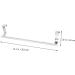 Alipis 3 Pcs Cabinet Door Hook Swivel Towel Rack Metal Over Cabinet Towel Bar Storage Rack Kitchen Shelf Silverx3pcs 36X5cmx3pcs - Buy Online on GoSupps.com