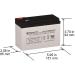 Buy SigmasTek SP12-9 12V 9AH F2 SLA Battery - Replace Universal Power UB1290 UB1280HR & More - Fast International Shipping - Buy Online on GoSupps.com