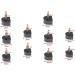 LinaLife 40pcs Black High Heel Shoe Repair Tips Set | 5 Sizes (8mm - 12mm) | Steel Pin | Replacement Dowel Lifts - Buy Online on GoSupps.com