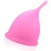 Pink Silicone Menstrual Cup - Reusable Soft & Flexible Eco-Friendly Design - Buy Online on GoSupps.com