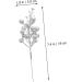 HOMSFOU 20pcs Foam flower arrangement artificial Christmas Picks xmas berries decorations cutting Christmas Tree Picks artificial fruit decorate Artificial Berry crafts berry branch Silver 19X5X5CM - Buy Online on GoSupps.com