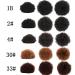 Inch High Afro Puff Synthetic Hair Bun | Kinky Curly Clip-In Extensions for Women | Drawstring Ponytail | 2 Pcs #1B - International Shipping Available - Buy Online on GoSupps.com