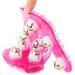 Palm Shaped Massage Glove - 9 Rotating Metal Rollers for Body Care | Pink Massage Tool for Relaxation - Buy Online on GoSupps.com