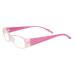 Huicai Women Minimalist Small Frame Reading Glasses Full Frame Fashion Rhinestone Reading Glasses 1.0 to 3.5 Pink 3.5 x