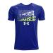 Under Armour Boys' Tech Wordmark Symbol Short-Sleeve T-Shirt Royal (400)/Cruise Blue Medium