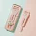 Portable Eyelash Curlers + Eyebrow Cutter + Eyebrow Comb 3 in 1 Mini cat Claw Cute Eyelash Curler 1Pc with Extra Silicone Refill Pads Easy Storage and use Makeup Gift for Women Pink