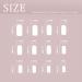 Sethexy Short Pastel Gradient Square Artificial Nails - 24 Glitter Acrylic Fingernails for Women & Girls - Easy Stick-On False Nails - Buy Online on GoSupps.com