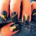 NAIL ART WATER TRANSFERS STICKERS DECALS METALLIC GOLD FUNKY ZIPPER/ZIPS #397
