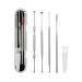 Portable Ear Cleaner Stainless Steel Ear Spoon Set Stainless Steel Ear Wax Remover Reusable Stainless Steel Ear Wax Remover Set Ear Wax Easily Removed Ideal for Personal and Home Use Silver