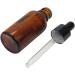 Liummrcy Droppers For Oils 30ml Empty Glass Dropper Bottle Refillable Amber Essential Oil Container Jar with Glass Pipette Dropper - Buy Online on GoSupps.com