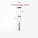 Crutches for Adults Underarm Axillary Cane Crutch Aluminum Adjustable axillary Adults and Children Elderly Thickened Fracture Double Crutches Walker Great for Travel or Work (Size : M Innovate - Buy Online on GoSupps.com