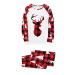 Christmas Pajamas Matching Family Pjs Sets Xmas Tree Reindeer Printed Top Plaid Pants Holiday Pjs Nightgown Holiday Pj'S Men X-Large Reindeer Christmas Tree