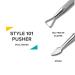 Rui Smiths Professional Double-Ended Stainless Steel Nail Shaver & Triangular Gel Polish Remover Scraper No.101 - Perfect for Precision Nail Care - Buy Online on GoSupps.com