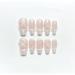 Handmade Wearing Nail French Fingertip Detachable Nail Clips for Midlength Nail Enhancement(M) - Buy Online on GoSupps.com
