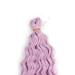 DSOAR Deep Twist Crochet Hair - 22 Inch Synthetic Ombre Kinky Curl Braided Hair Extensions - 3 Pack - Pure/Pink/60 - Buy Online on GoSupps.com