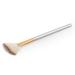 Fan-shaped makeup brush cosmetic brush - brown gold 18.5 * 0.8 * 0.8 cm