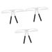 NOLITOY 3pcs Eye Brow Shaping Kit Eyebrow Makeup Tools Reusable Eyebrow Brow Stencils Mold Modeling Template