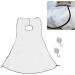 Beard Catcher Beard Trimming Apron | Mess-Free Beard Styling Bib for Men - White - Buy Online on GoSupps.com