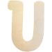 Large Wooden Letters 30cm Wooden Letter for Crafts Children's Names Capital Alphabet 5mm Thick Unfinished MDF Wood Slices Nursery Wall Hanging Art Sign Board Painting Home Decor (U)