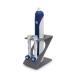 Electric Toothbrush Caddy Toothbrush Head Holder Stand Compatible for Oral B (2 Heads + 1 Toothbrush) (Matte Gray)