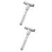 Angoily 2st Pro Shave Razor Razor For Razor Hobel Manual Razor Double -Sided Razor Setting Razor Razor Razor Face Hand Management Man