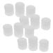 Osaladi 20 pair of anti-slip ring for glasses Brillen bracket sleeve ironing holder for glasses brick replacement ears Earrings for glasses glasses holder white child pebble gel cozy earshots white 1.5x1.5cm
