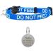 Cat Collar DO NOT Feed in Red Pink Or Blue Safety Release & Optional Engraved ID Tag (Blue 25mm Plain Silver Tag) - Buy Online on GoSupps.com