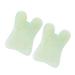 Beaupretty 2st strip plate Jade-Schabe massage eye massage devices natural scrapping tool scrapping board The face scratchboard massage board tablets scratch