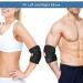 Breathable Tennis Elbow Brace with Dual-Spring Stabilizer | Strong Hook & Loop Straps for Arthritis Pain, Golfers, Gym Elbow | Black - Buy Online on GoSupps.com