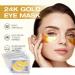 24K Gold Eye Masks for Puffy Eyes, Dark Circles, and Wrinkles - CH Beauty Products - Buy Online on GoSupps.com