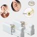 2 Pack Self Ear Piercing Gun Kit - No Pain Disposable Piercing Tool with Stud and Alcohol Pad - 3mm Gold Peas - Buy Online on GoSupps.com
