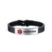 PACEMAKER Medical Alert ID Bracelet Silicone Adjustable Sport Wristband Engraved Stainless Steel Bracelets for Men Women Grandpa Brother