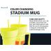 Lirio's Creations 32oz Color Changing Stadium Tumbler in Yellow | Shop Now! - Buy Online on GoSupps.com