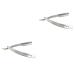 Beaupretty 2pcs hand razor for men razor blade manual razor razor made of stainless steel beard hair clip man