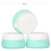 Solustre 3PC Silicone Cosmetic Containers - Travel Lotion Bottles for Creams | 20ml Sample Glasses with Densely Sealed Lids - Buy Online on GoSupps.com