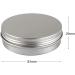 Zeoabsy 10-Piece 100ml Silver Aluminum Tins - Screw-Top Containers for Cosmetics Candles & Ointments | Includes 5 Spatulas & 1 Etiquette - Buy Online on GoSupps.com