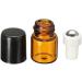 12 Pack Mini Amber Glass Bottles - Portable 2ml Cosmetic Containers for Travel Samples Essential Oils & Perfumes - Buy Online on GoSupps.com