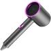 Hair Drier Mute 360 Degree Rotatable Nozzle Fast Drying ABS PP Portable Blow Dryer for Home Salon Grey With Blue Light - Buy Online on GoSupps.com