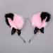 Cat Ears Bell Headband Folding Ear Powder Plus Black Gold Bell Bow Headband Fox Ear Accessories Cute Plush Headgear for Halloween Cosplay Costume Party Dress Girls - Buy Online on GoSupps.com
