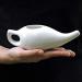 Durable Ceramic Neti Pot for Sinus Relief | Leak-Proof Design | Microwave & Dishwasher Safe | White - Buy Online on GoSupps.com