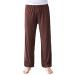 AvaCostume Men's Lightweight Loose Yoga Pants Elastic Waist Modal Yoga Harem Pants Large Coffee With Pocket