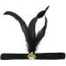 xbiez Rhinestone&Feather Headband for Women Elastic 1920s Headband Carnival Wedding Party Bride Photography Hair Accessories 1921 Blue Pendant - Buy Online on GoSupps.com