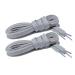 Wide Flat Athletic Shoelaces with Wide Shoelaces Flat Shoe Laces 2 Pairs 8 Color8 Size for Sneakers and Shoes 54" inches (137 cm) Gray