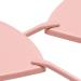 Stainless Steel Heart Shaped Lash Mirror | Long Handle Eyelash Extensions Professional Tool - Pink - Buy Online on GoSupps.com