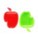 JJMG New 2PCS Silicone Body and Face Scrubber Facial Cleaning Scrub Deep Pore Pad -Massages Exfoliates Rejuvenates Removes BlackHeads Clean Beauty (Apple Hand Shaped in Green and Red Colors)