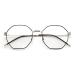 Parwana unbreakable polygon reading glasses retro anti-blue light glasses computer reader anti-eyes overexertion flat light mirror (color: C1 size: +200) +200 C1