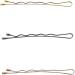 Kobe 2" (5cm) Waved Hair Grips - Black - Colour-Coded Dispenser Pot of 200 - Buy Online on GoSupps.com