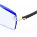 Stylish Frameless Blue Crystal Readers for Men - Lightweight 1.5+ Eyeglasses - Buy Online on GoSupps.com