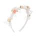 IYOU Flower Wedding Headband Ivory Bowknot Hair Bands Birthday Party Hair Accessories for Girls