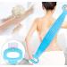 Silicone Body Scrubber for Shower - Exfoliating & Skin Friendly - Blue - Buy Online on GoSupps.com